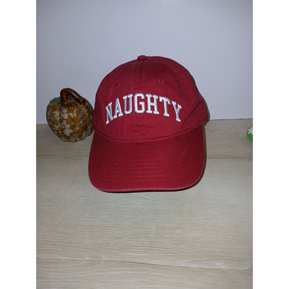 Mighty Fine By Mad Engine Naughty Hat Red Adjustable One Size Fits Most Cotton